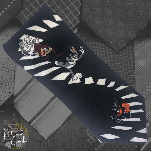 Looney Tunes Chasing Tie - Picture 1 of 7